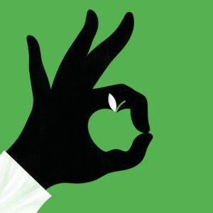 giulio bonasera apple conceptual illustration