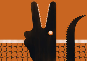 giulio bonasera tennis psychology sport conceptual illustration